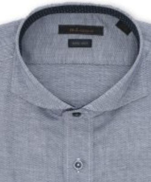 m.f.editorial(エムエフエディトリアル)の「ワイシャツ メンズ ストレッチ イージーアイロン 綿混 カッタウェイ 長袖 ビジネス ドレス NEWスタンダードフィット(ビジネスシャツ・メンズ・ブルー・首回り37cm-裄丈80cm/首回り39cm-裄丈80cm/首回り39cm-裄丈84cm/首回り43cm-裄丈82cm/首回り43cm-裄丈86cm/首回り41cm-裄丈82cm/首回り41cm-裄丈86cm)」の8枚目の写真
