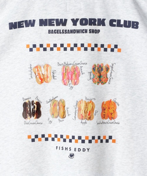 niko and...（ニコアンド）の「【NEW NEW YORK XMAS】コラボフーディ（パーカー・レディース・グレー/ネイビー/レッド・MEDIUM/LARGE）」の4枚目の写真