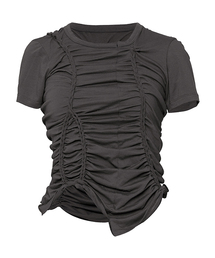 Handmade Twisted T-Shirt (FL-119_Charcoal)