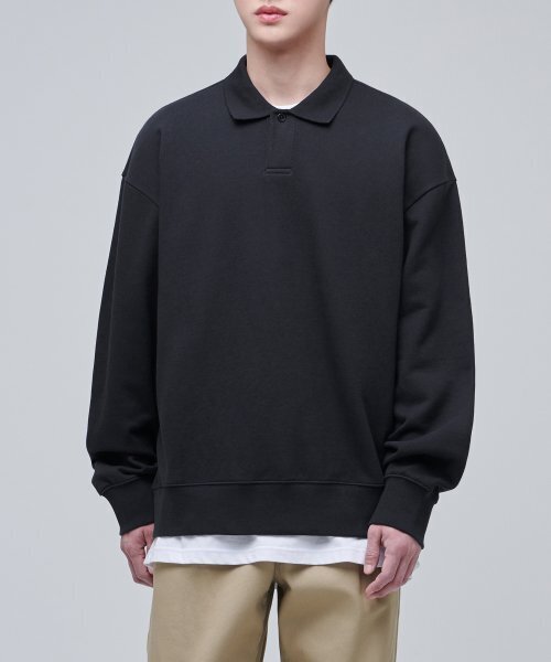 MUSINSA STANDARD（ムシンサスタンダード）の「特大カラースウェットシャツ[ダークグレー]（スウェット・メンズ・その他・SMALL/MEDIUM/LARGE/XXX-LARGE）」の2枚目の写真