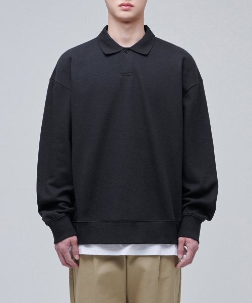 MUSINSA STANDARD（ムシンサスタンダード）の「特大カラースウェットシャツ[ダークグレー]（スウェット・メンズ・その他・SMALL/MEDIUM/LARGE/XXX-LARGE）」の3枚目の写真