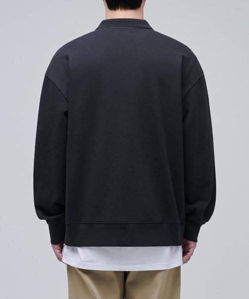 MUSINSA STANDARD（ムシンサスタンダード）の「特大カラースウェットシャツ[ダークグレー]（スウェット・メンズ・その他・SMALL/MEDIUM/LARGE/XXX-LARGE）」の4枚目の写真