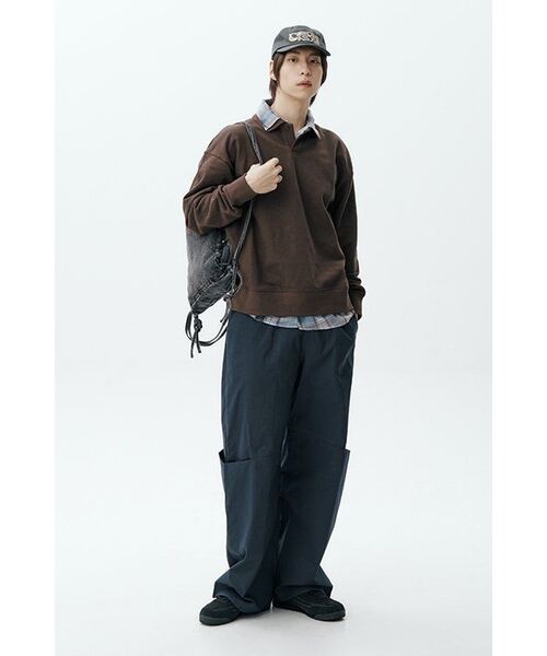 MUSINSA STANDARD（ムシンサスタンダード）の「特大カラースウェットシャツ[ダークグレー]（スウェット・メンズ・その他・SMALL/MEDIUM/LARGE/XXX-LARGE）」の13枚目の写真