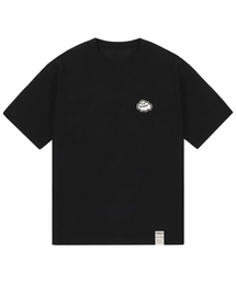 GRAVER（グレーバー）の「[UNISEX] CLOUD SMILE EMBROIDERED WHITE CLIP SHORT SLEEVE T-SHIRT BLACK（Tシャツ/カットソー）」