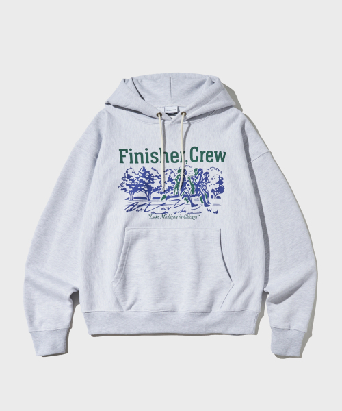 V.S.C HOOD SWEAT (FINISHER CREW) — меланж серый 1%