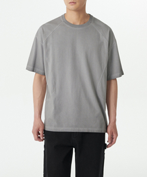 ルナ ダイング ストラクチャード オーバーサイズ クルーネック Tシャツ [ライトグレー]