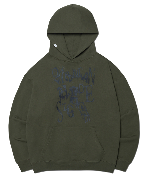 NOMANUAL(NOMANUAL)の「C.F HOODIE - KHAKI(パーカー・レディース・その他・SMALL/MEDIUM/LARGE/X-LARGE)」の1枚目の写真