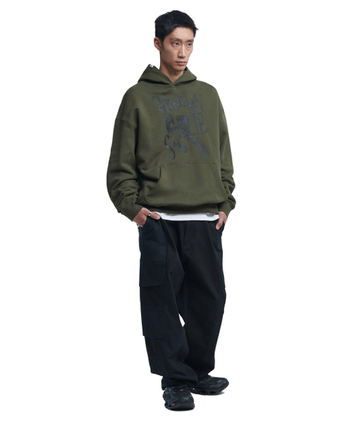 NOMANUAL(NOMANUAL)の「C.F HOODIE - KHAKI(パーカー・レディース・その他・SMALL/MEDIUM/LARGE/X-LARGE)」の3枚目の写真