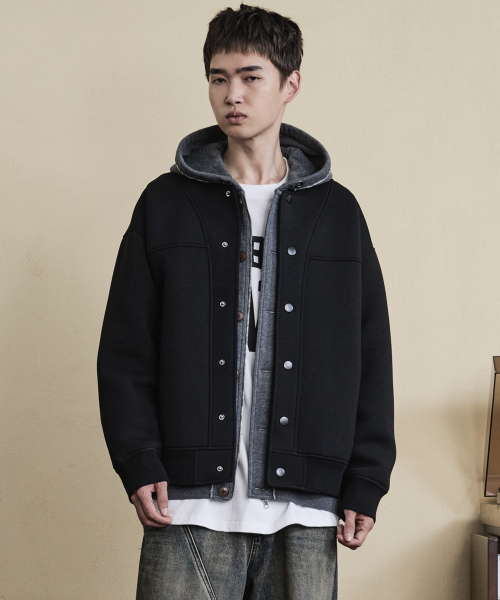 TAKEASY(テイクイージー)の「ネオプレンバスティジャケット(ブラック)(その他アウター・メンズ・その他・SMALL/MEDIUM/LARGE)」の3枚目の写真