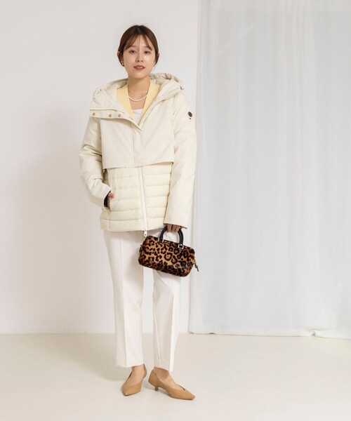 NOLLEY’S（ノーリーズ）の「《セットアップ対応》ウォッシャブルサージストレッチストレートパンツ（その他パンツ・レディース・グレイッシュベージュ/ネイビー/オフホワイト・34/36/38/40）」の19枚目の写真