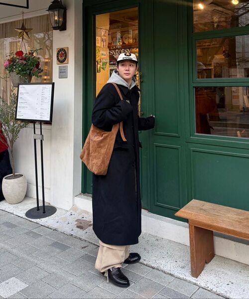 P.IN.O(ピインオ)の「ウールブレンドダディシングルロングコート(チェスターコート・メンズ・その他・MEDIUM/LARGE)」の11枚目の写真