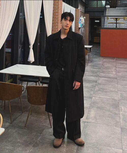 P.IN.O(ピインオ)の「ウールブレンドダディシングルロングコート(チェスターコート・メンズ・その他・MEDIUM/LARGE)」の7枚目の写真
