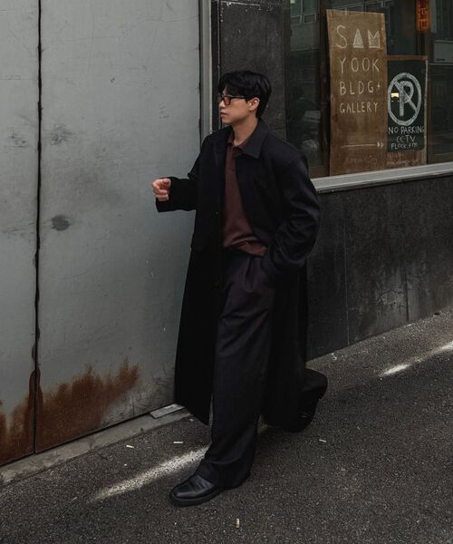 P.IN.O(ピインオ)の「ウールブレンドダディシングルロングコート(チェスターコート・メンズ・その他・MEDIUM/LARGE)」の17枚目の写真
