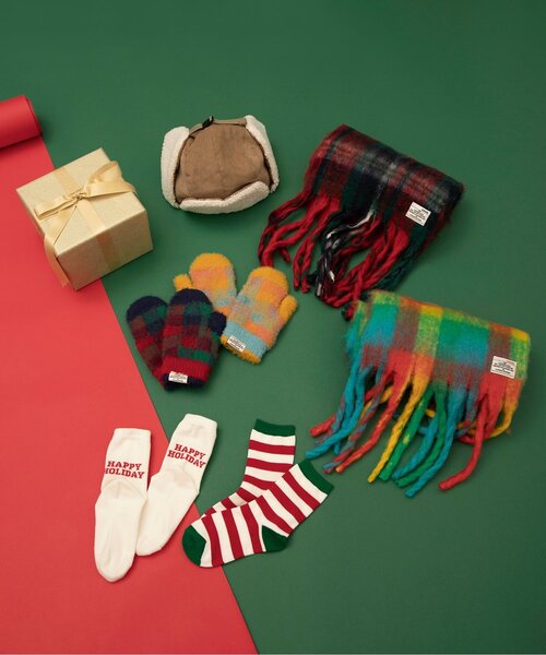 BREEZE（ブリーズ）の「シャギーチェックマフラー（マフラー・キッズ・イエロー/レッド・140）」の11枚目の写真