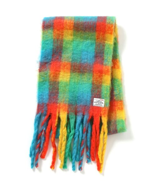 BREEZE（ブリーズ）の「シャギーチェックマフラー（マフラー・キッズ・イエロー/レッド・140）」の3枚目の写真