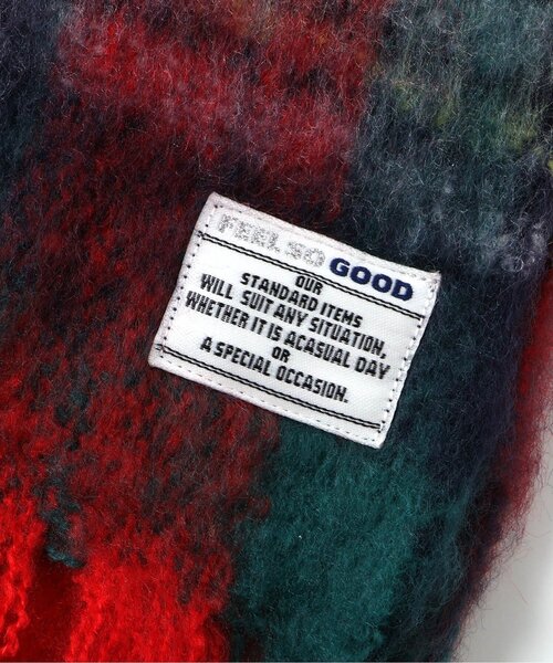 BREEZE（ブリーズ）の「シャギーチェックマフラー（マフラー・キッズ・イエロー/レッド・140）」の5枚目の写真