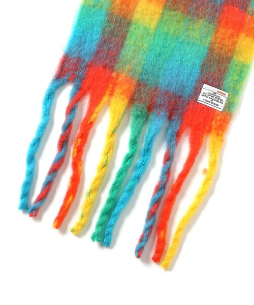 BREEZE（ブリーズ）の「シャギーチェックマフラー（マフラー・キッズ・イエロー/レッド・140）」の6枚目の写真