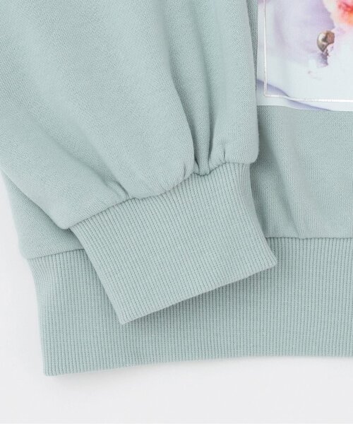 by LOVEiT（バイラビット）の「袖シャーリングケーキプリントプルオーバー（スウェット・キッズ・ブルーグレー/チャコール/ピンク・130cm/120cm/160cm/140cm/150cm）」の7枚目の写真