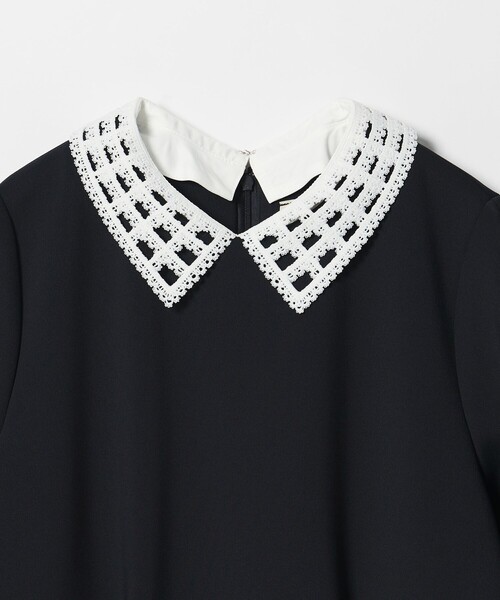 UNITED ARROWS（ユナイテッドアローズ）の「SPONGY ペプラム ワンピース（ワンピース・レディース・ブラック/ネイビー・38/36）」の14枚目の写真