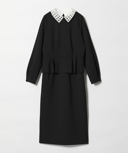 UNITED ARROWS（ユナイテッドアローズ）の「SPONGY ペプラム ワンピース（ワンピース・レディース・ブラック/ネイビー・38/36）」の22枚目の写真