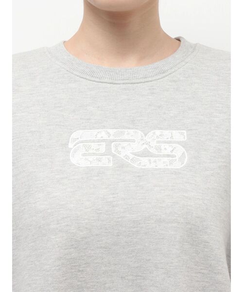 EVRIS（エヴリス）の「レースEmbroideryスウェットトップス（スウェット・レディース・チャコールグレー/グレー/ブラック・FREE）」の7枚目の写真