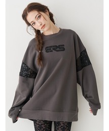 EVRIS | レースEmbroideryスウェットトップス(スウェット)