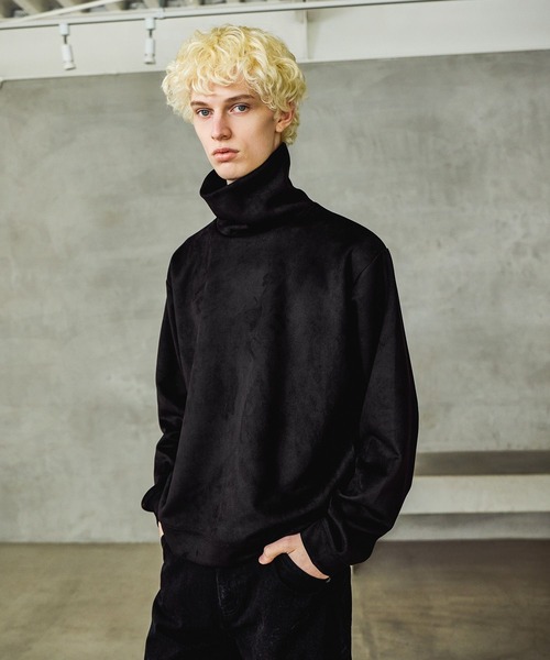 HARE（ハレ）の「MILKYスウェードタートル(HARE)（スウェット・メンズ・ブラック/グレー/ブルー/レッド・MEDIUM/SMALL）」の16枚目の写真