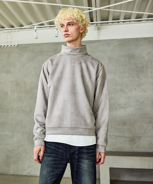 HARE（ハレ）の「MILKYスウェードタートル(HARE)（スウェット・メンズ・ブラック/グレー/ブルー/レッド・MEDIUM/SMALL）」の18枚目の写真