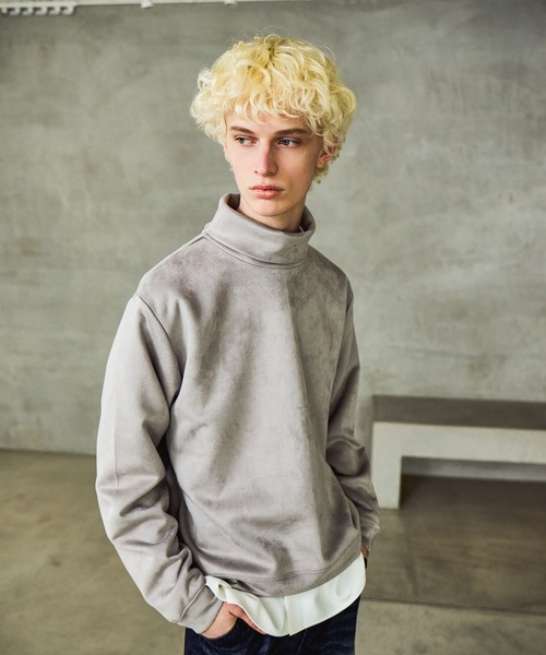 HARE（ハレ）の「MILKYスウェードタートル(HARE)（スウェット・メンズ・ブラック/グレー/ブルー/レッド・MEDIUM/SMALL）」の11枚目の写真