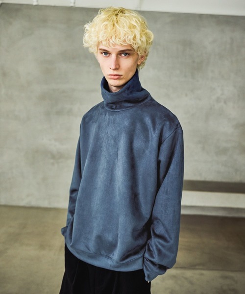 HARE（ハレ）の「MILKYスウェードタートル(HARE)（スウェット・メンズ・ブラック/グレー/ブルー/レッド・MEDIUM/SMALL）」の12枚目の写真