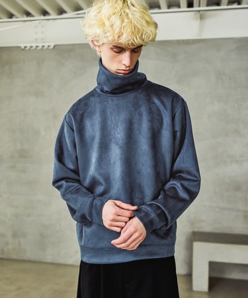 HARE（ハレ）の「MILKYスウェードタートル(HARE)（スウェット・メンズ・ブラック/グレー/ブルー/レッド・MEDIUM/SMALL）」の13枚目の写真