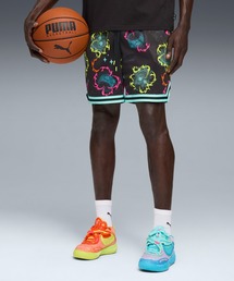 PUMA（プーマ）の「PUMA プーマ ユニセックス バスケットボール HOOPS x リック アンド モーティー AOP 5.5インチ ショーツ（その他パンツ）」