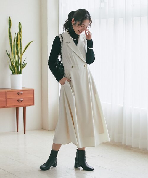 La boutique BonBon ジャンスカ 未使用 セール】【オケージョン対応】テーラードジャンスカ（ジャンパー
