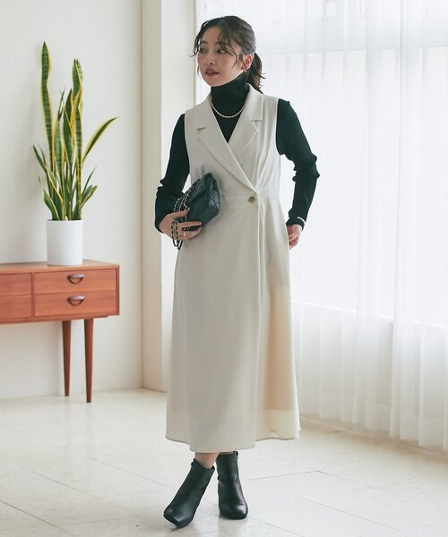 ラブティックボンボン　 「スタイルUPが叶う」テーラードジャンスカ スタイルUPが叶う】テーラードジャンスカ