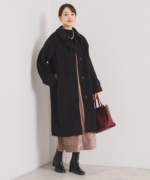 モッサ風ロングコート（ステンカラーコート）｜ITS'DEMO（イッツデモ