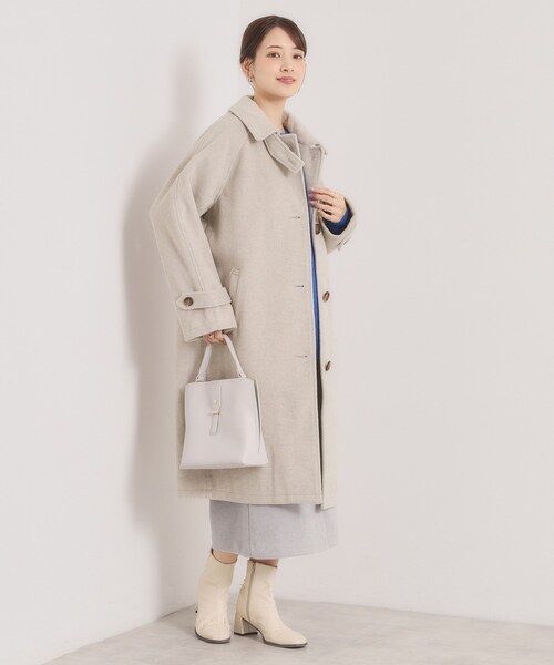 セール】モッサ風ロングコート（ステンカラーコート）｜ITS'DEMO