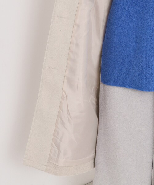 ITS'DEMO（イッツデモ）の「モッサ風ロングコート（ステンカラーコート・レディース・グレー/ブラック/ベージュ・00）」の15枚目の写真