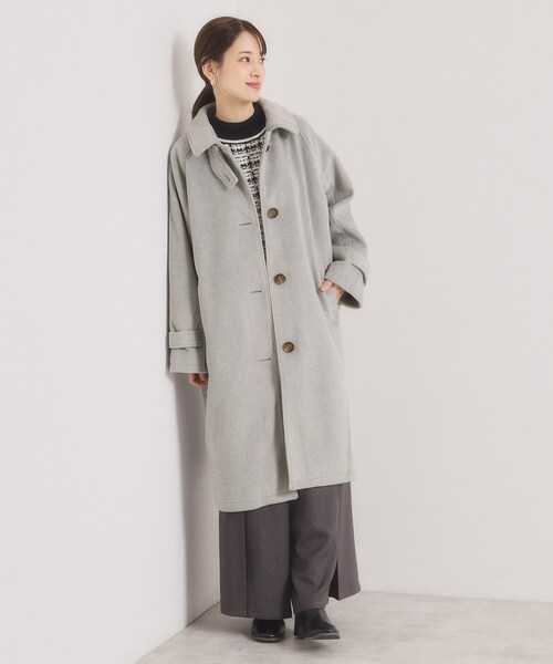 【新品】【完売品】DIESEL Sachs Coat ステンカラーロングコート RESEXXY ステンカラーロングコート（チャコールグレー） -ファッション