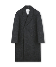 BESLOW（ビースロー）の「DOUBLE BREASTED ALPACA MAXI COAT MELANGE CHARCOAL（チェスターコート）」