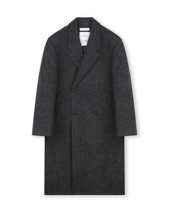 JOHN LAWRENCE SULLIVAN ダブルチェスターコート 34 MELANGE MELTON DOUBLE BREASTED COAT（チェスターコート）｜JOHN