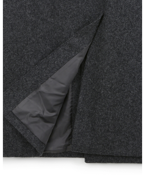 BESLOW（ビースロー）の「DOUBLE BREASTED ALPACA MAXI COAT MELANGE CHARCOAL（チェスターコート・メンズ・その他・SMALL/MEDIUM/LARGE/X-LARGE）」の5枚目の写真