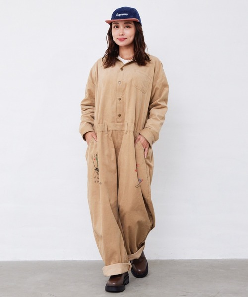 Fluffy BROTHERS(フラッフィーブラザーズ)の「つなぎ(大人サイズ)(つなぎ/オールインワン・メンズ・ベージュ・M/L)」の15枚目の写真