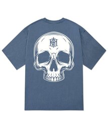 KTPN0180 カスタムスカルピグメント半袖Tシャツ - ブルー