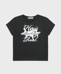 SP ショッキングクロップ半袖Tシャツブラック