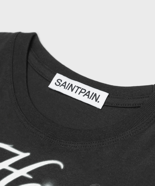 SAINTPAIN(セイントペイン)の「SP ショッキングクロップ半袖Tシャツブラック(Tシャツ/カットソー・レディース・その他・FREE)」の3枚目の写真
