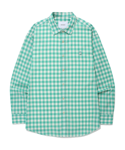 COVERNAT(カバーナット)の「ギンガムチェックシャツ グリーン(シャツ/ブラウス・レディース・その他・MEDIUM/SMALL/X-LARGE/LARGE)」の1枚目の写真