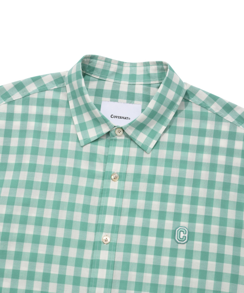 COVERNAT(カバーナット)の「ギンガムチェックシャツ グリーン(シャツ/ブラウス・レディース・その他・MEDIUM/SMALL/X-LARGE/LARGE)」の3枚目の写真