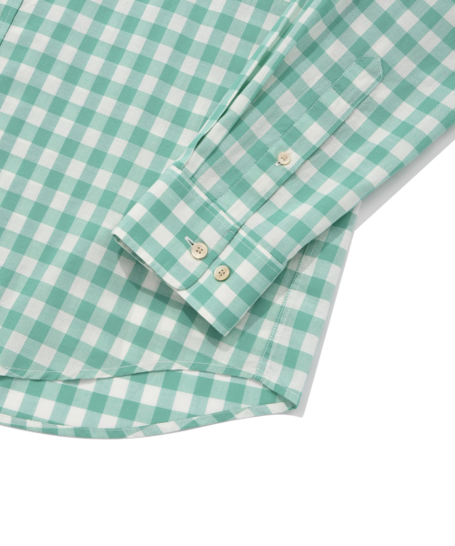 COVERNAT(カバーナット)の「ギンガムチェックシャツ グリーン(シャツ/ブラウス・レディース・その他・MEDIUM/SMALL/X-LARGE/LARGE)」の6枚目の写真