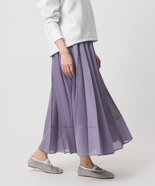 オーガンジー プリーツスカート（スカート）｜UNITED ARROWS