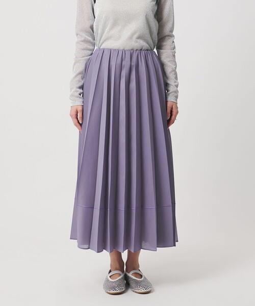 UNITED ARROWS（ユナイテッドアローズ）の「オーガンジー プリーツスカート（スカート・レディース・オフホワイト/パープル/ブラック・FREE）」の15枚目の写真